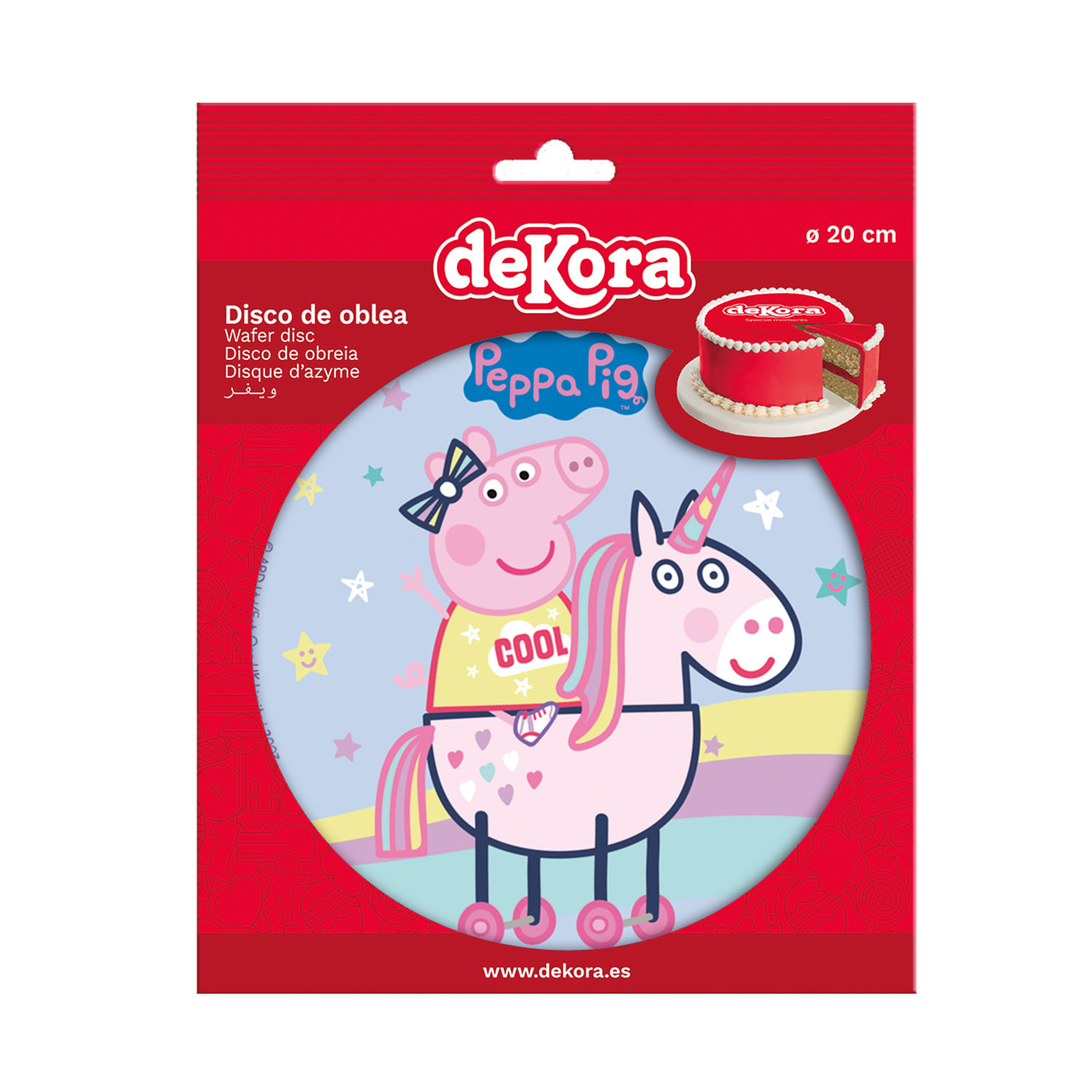 Jedlý papír deKora, Prasátko Pepina obal
